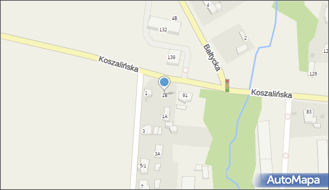 Mścice, Dworcowa, 1B, mapa Mścice