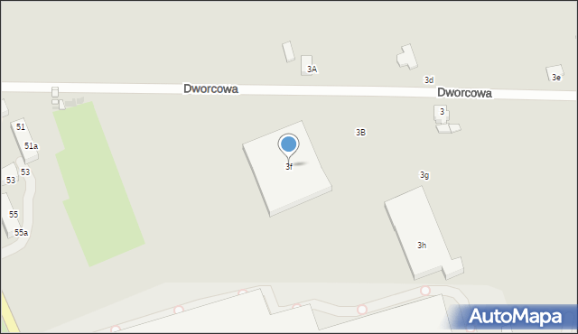 Mysłowice, Dworcowa, 3f, mapa Mysłowice