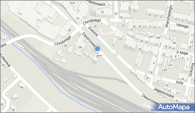 Namysłów, Dworcowa, 15, mapa Namysłów