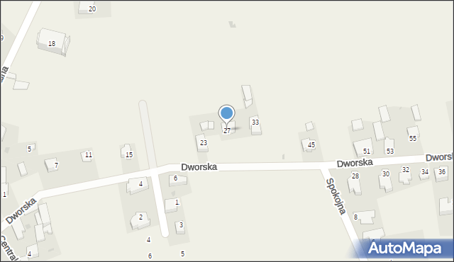 Narama, Dworska, 27, mapa Narama