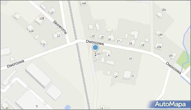 Nowa Wieś Lęborska, Dworcowa, 2, mapa Nowa Wieś Lęborska