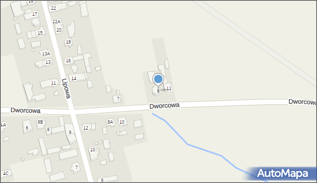 Nowe Budkowice, Dworcowa, 9, mapa Nowe Budkowice