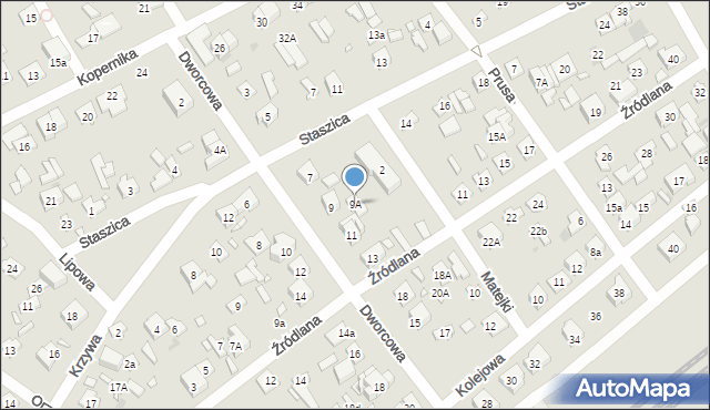 Nowy Dwór Mazowiecki, Dworcowa, 9A, mapa Nowy Dwór Mazowiecki