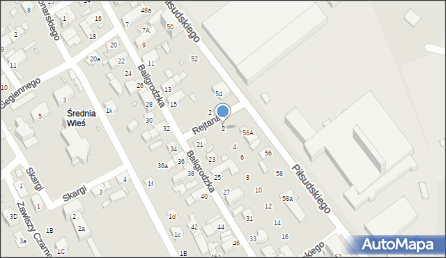 Nysa, Dwernickiego Józefa, gen., 2, mapa Nysy