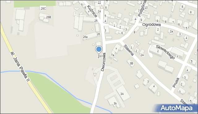 Obrzycko, Dworcowa, 27, mapa Obrzycko