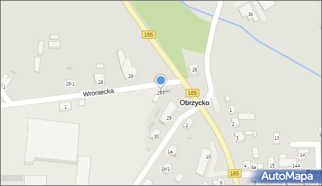 Obrzycko, Dworcowa, 293, mapa Obrzycko