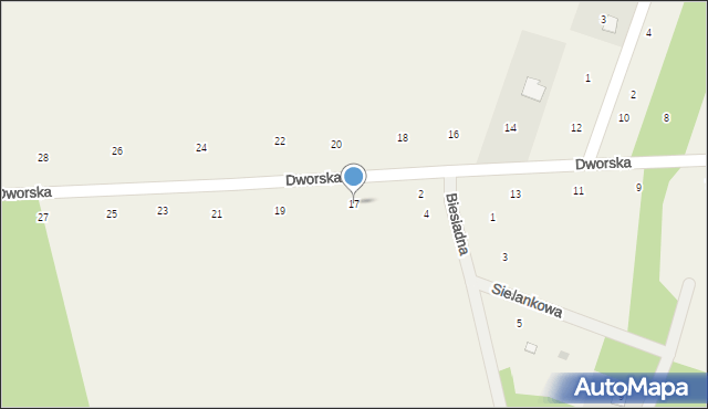 Orchówek, Dworska, 17, mapa Orchówek