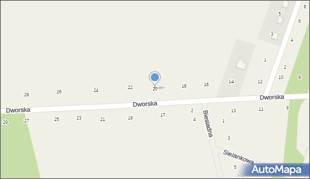 Orchówek, Dworska, 20, mapa Orchówek