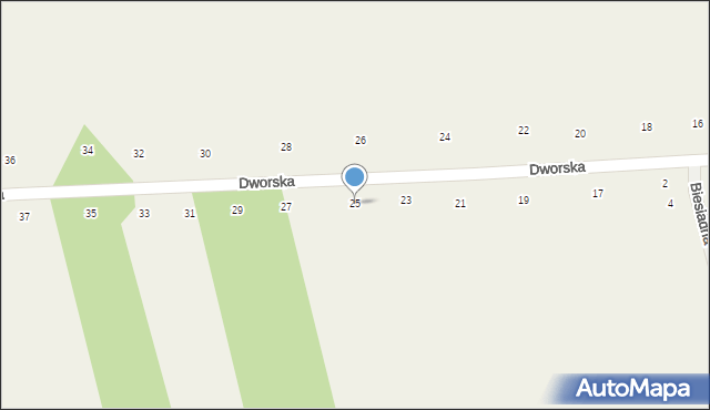 Orchówek, Dworska, 25, mapa Orchówek