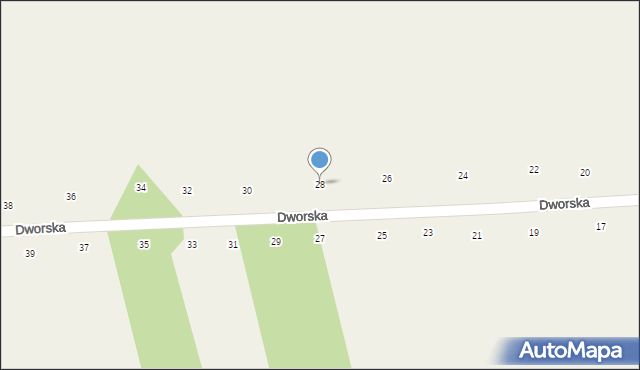 Orchówek, Dworska, 28, mapa Orchówek