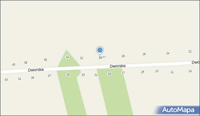 Orchówek, Dworska, 30, mapa Orchówek