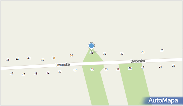 Orchówek, Dworska, 34, mapa Orchówek