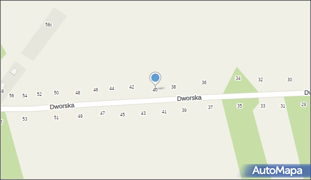 Orchówek, Dworska, 40, mapa Orchówek