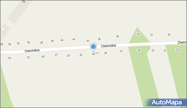 Orchówek, Dworska, 41, mapa Orchówek