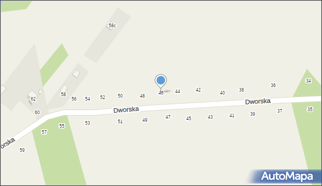 Orchówek, Dworska, 46, mapa Orchówek