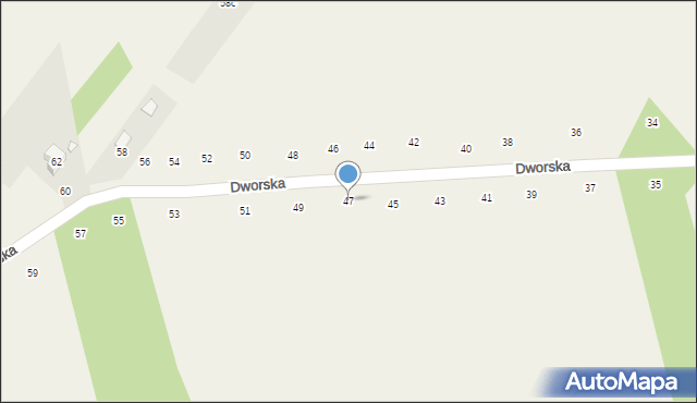 Orchówek, Dworska, 47, mapa Orchówek