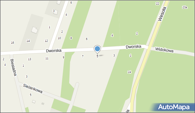 Orchówek, Dworska, 5, mapa Orchówek