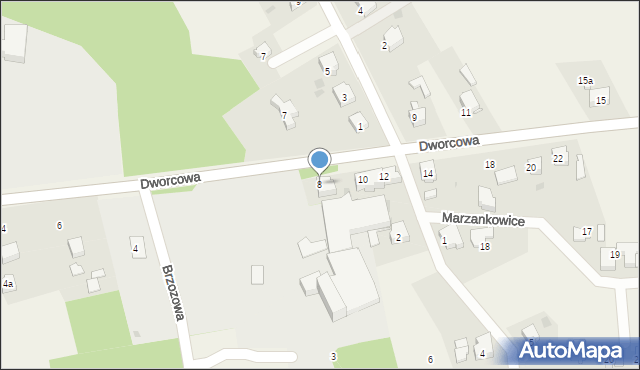 Ornontowice, Dworcowa, 8, mapa Ornontowice