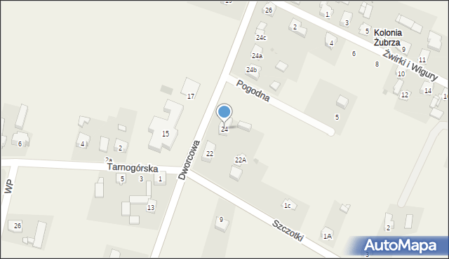 Ożarowice, Dworcowa, 24, mapa Ożarowice