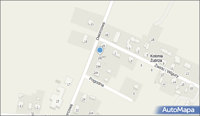 Ożarowice, Dworcowa, 24c, mapa Ożarowice