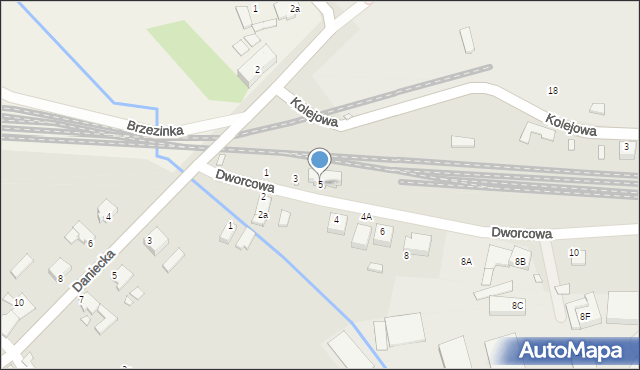 Ozimek, Dworcowa, 5, mapa Ozimek