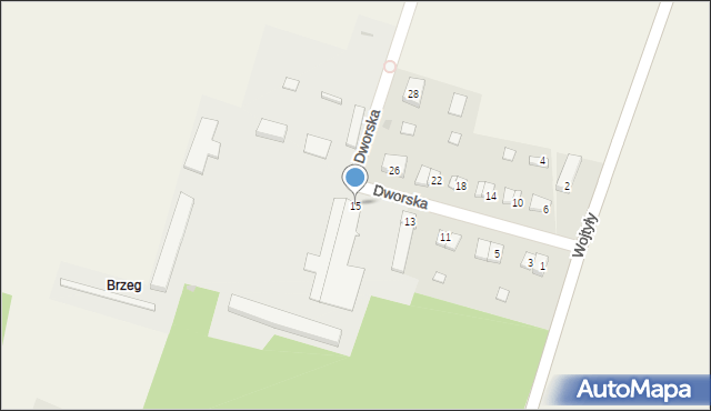 Pastwiska, Dworska, 15, mapa Pastwiska