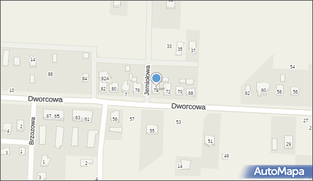 Pęgów, Dworcowa, 74, mapa Pęgów