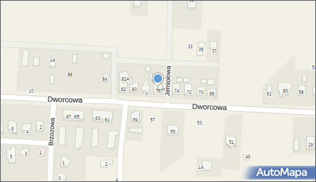 Pęgów, Dworcowa, 76, mapa Pęgów