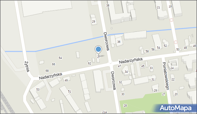 Piaseczno, Dworcowa, 27, mapa Piaseczno