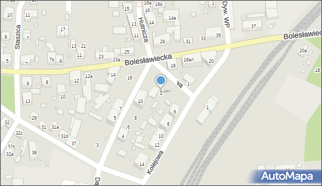 Pieńsk, Dworcowa, 2, mapa Pieńsk