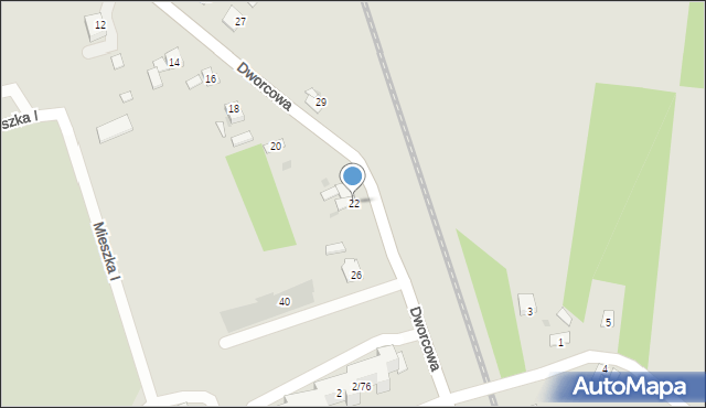 Piotrków Kujawski, Dworcowa, 22, mapa Piotrków Kujawski