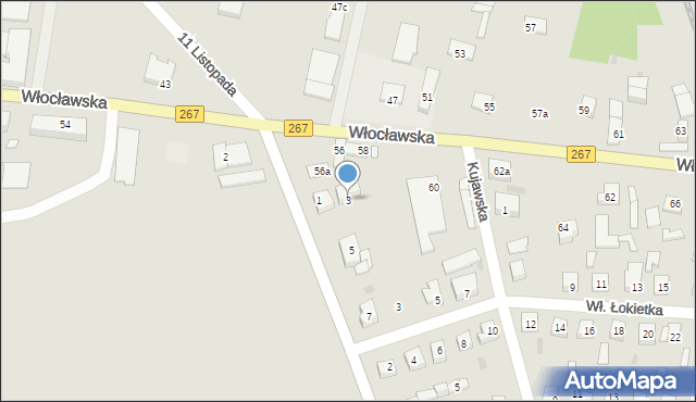 Piotrków Kujawski, Dworcowa, 3, mapa Piotrków Kujawski