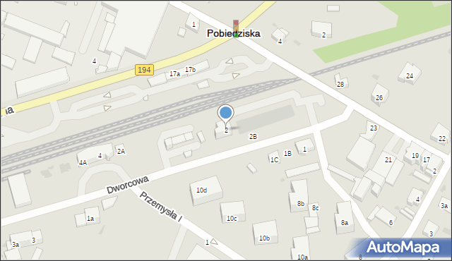 Pobiedziska, Dworcowa, 2, mapa Pobiedziska