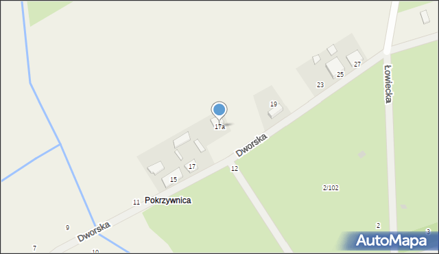 Pokrzywnica, Dworska, 17a, mapa Pokrzywnica