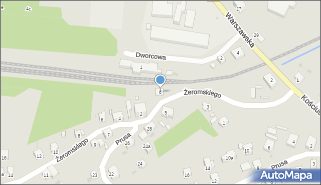 Polanica-Zdrój, Dworcowa, 6, mapa Polanica-Zdrój