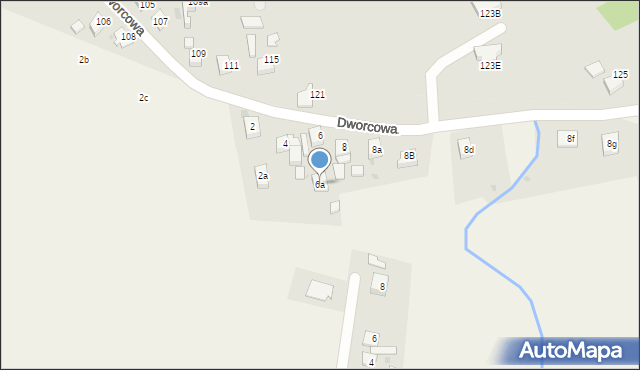 Przegędza, Dworcowa, 6a, mapa Przegędza