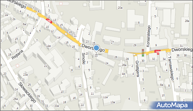Przemyśl, Dworskiego Aleksandra, 22, mapa Przemyśla