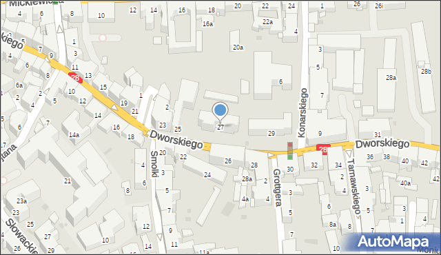 Przemyśl, Dworskiego Aleksandra, 27, mapa Przemyśla