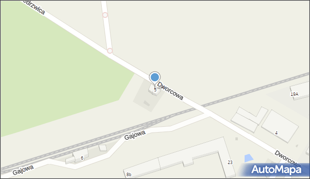 Przytoczna, Dworcowa, 5, mapa Przytoczna