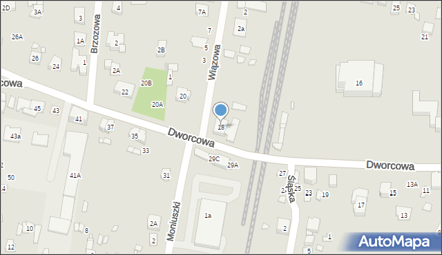 Puszczykowo, Dworcowa, 18, mapa Puszczykowo