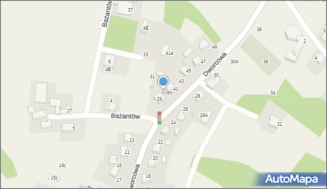 Radostowice, Dworcowa, 39, mapa Radostowice