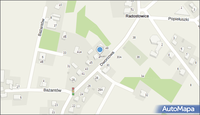 Radostowice, Dworcowa, 47, mapa Radostowice