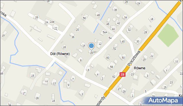 Równe, Dworska, 10, mapa Równe