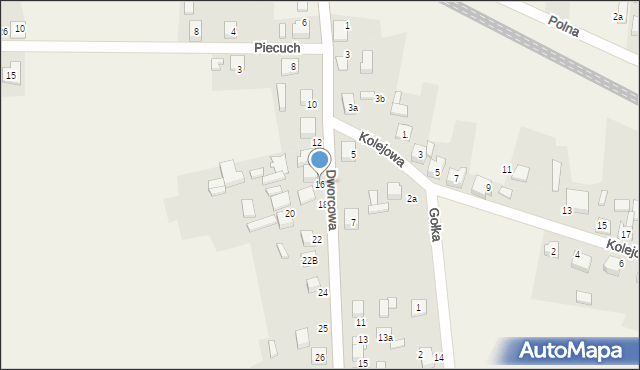 Rusinowice, Dworcowa, 16, mapa Rusinowice