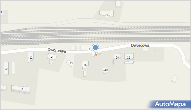 Samborowo, Dworcowa, 18, mapa Samborowo