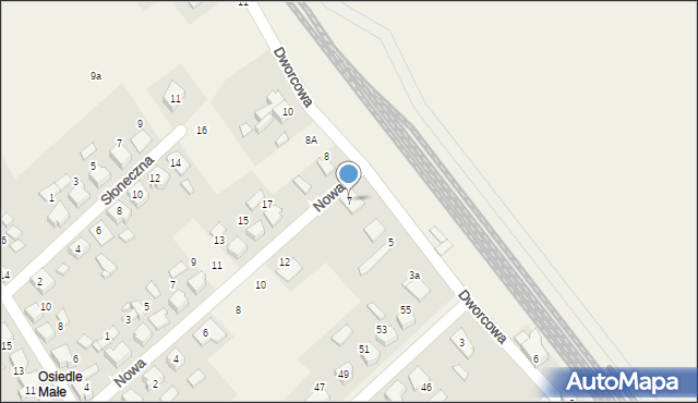 Sieraków Śląski, Dworcowa, 7, mapa Sieraków Śląski