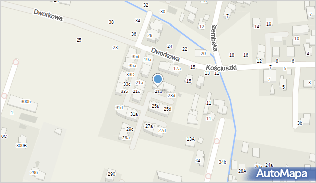 Stare Babice, Dworkowa, 23a, mapa Stare Babice