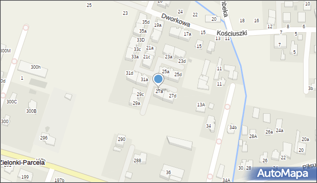 Stare Babice, Dworkowa, 27a, mapa Stare Babice