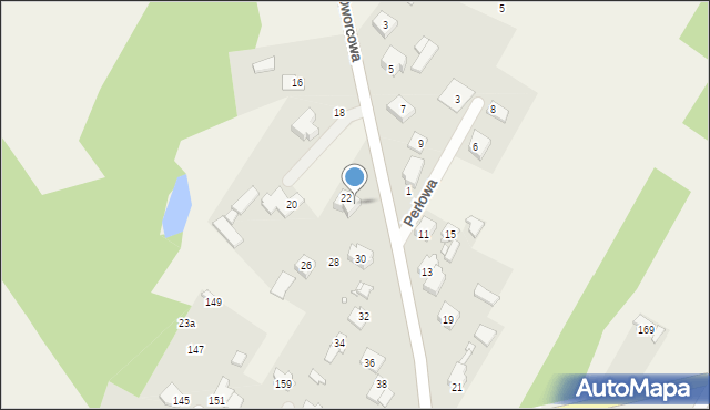 Stare Grabie, Dworcowa, 24, mapa Stare Grabie