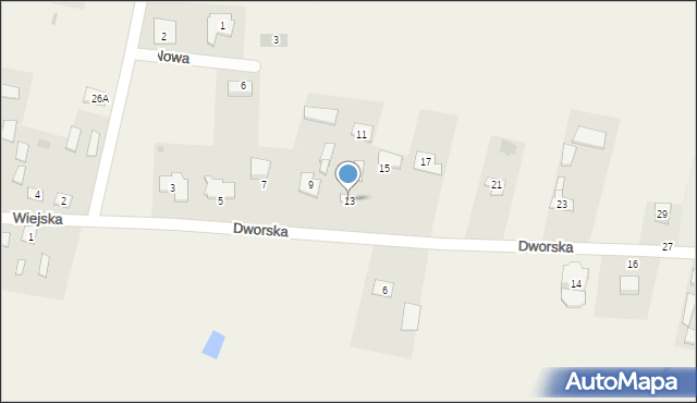 Styrzyniec, Dworska, 13, mapa Styrzyniec